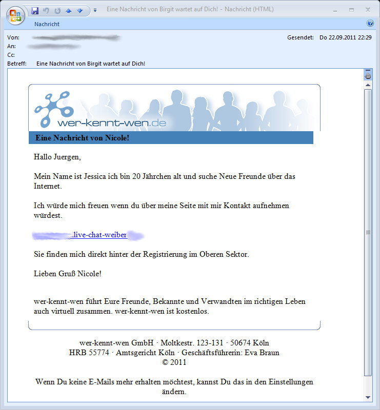 Brieffreunde - #1 - 23.09.2011