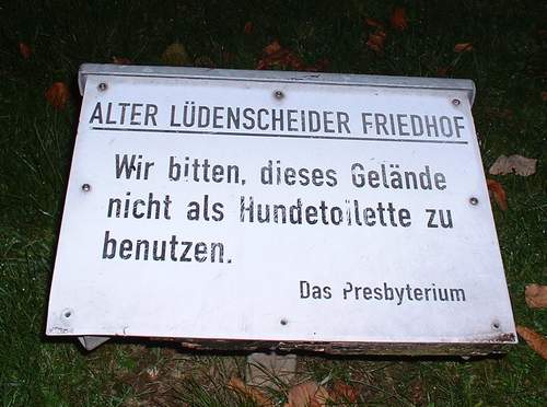 Lüdenscheid #4 - Der Friedhof ohne Gräber