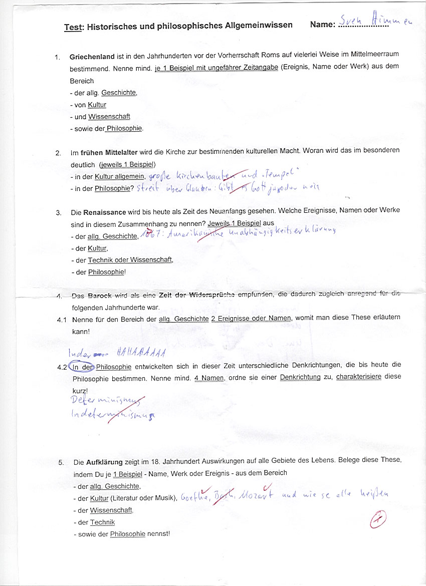 Philosophie-Test