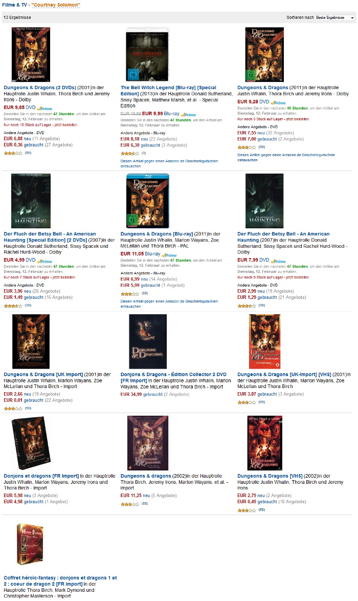 Amazon-Gestöber - #2 - Zufällig identisch Amazon-Gestöber - #2 - Zufällig identisch