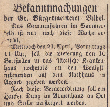 Vilbeler Anzeiger - 21.04.1886
