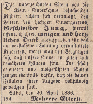 Vilbeler Anzeiger - 21.04.1886