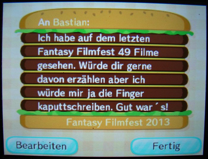 Animal Crossing: New Leaf vs. Fantasy Filmfest 2013 - #2